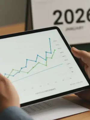 Financial planning for 2026 401(k) limits with tablet and documents.