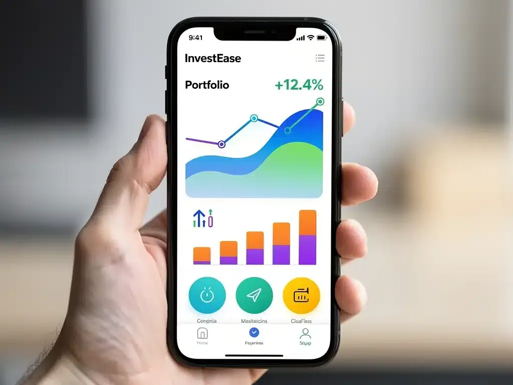 User-friendly investment app interface on a smartphone