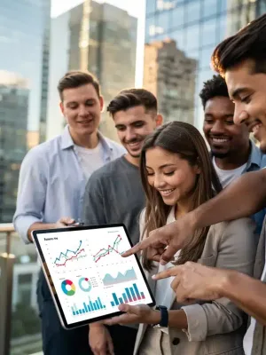 Beginners exploring investment platforms on a tablet for financial growth in 2026