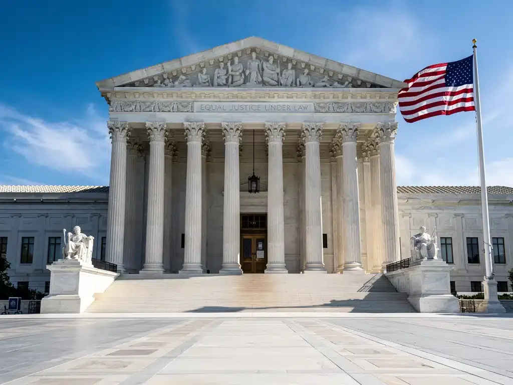 United States Supreme Court building, symbol of national justice