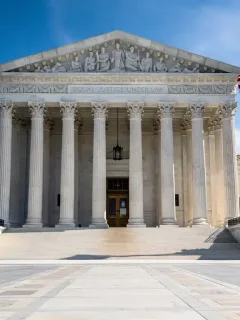 United States Supreme Court building, symbol of national justice