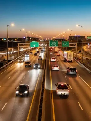U.S. highway at dusk with clear traffic flow, symbolizing new federal safety standards.