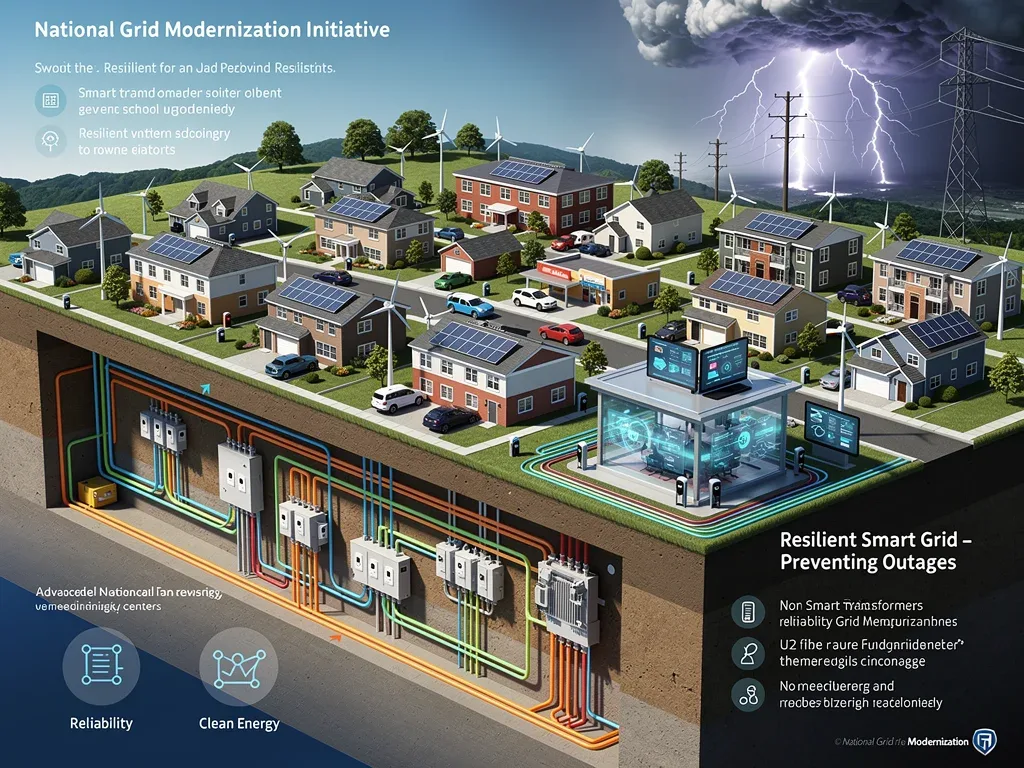 Community protected by resilient underground power grid