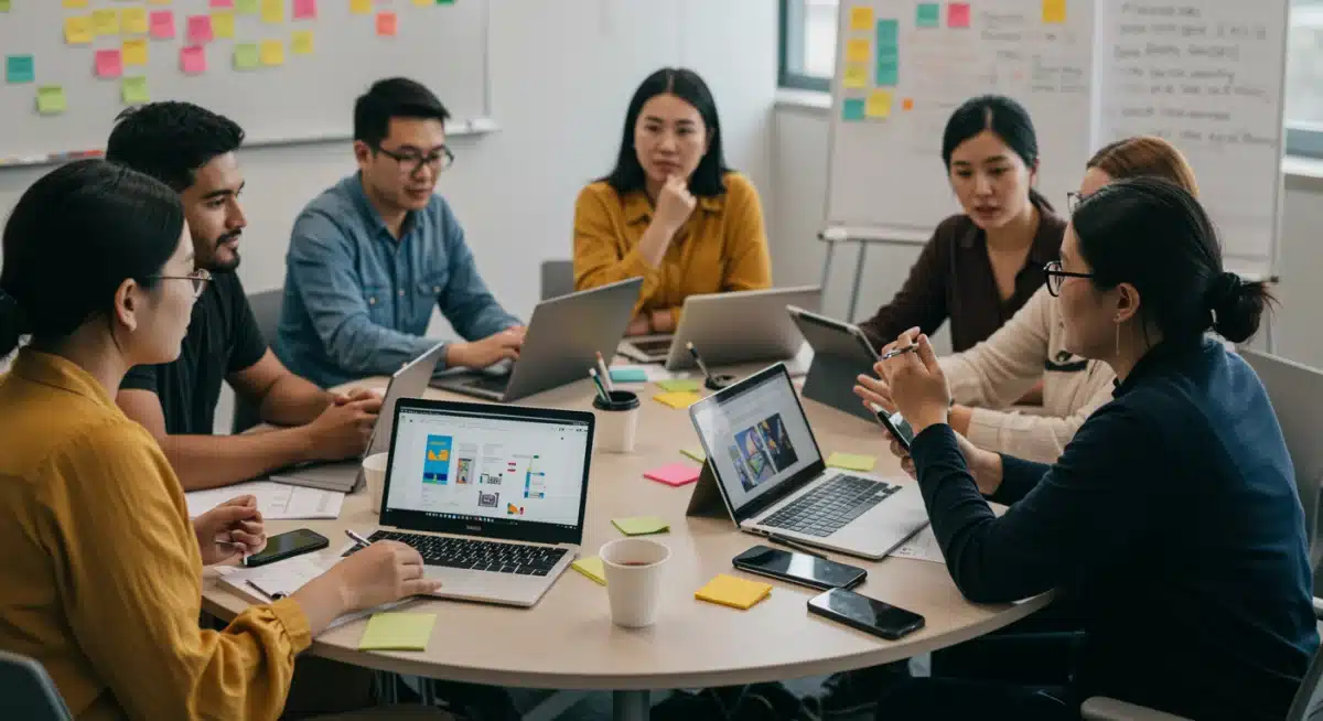 Educators discussing AI and digital literacy integration in K-12 curriculum.