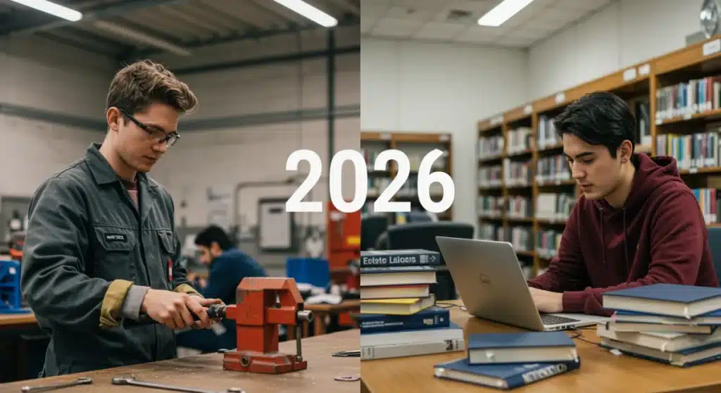 Vocational Training vs. Traditional Degrees 2026: Cost-Benefit Analysis